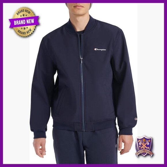 Men's Soft Shell Bomber Jacket Water Resistant Regular Fit Long Sleeve